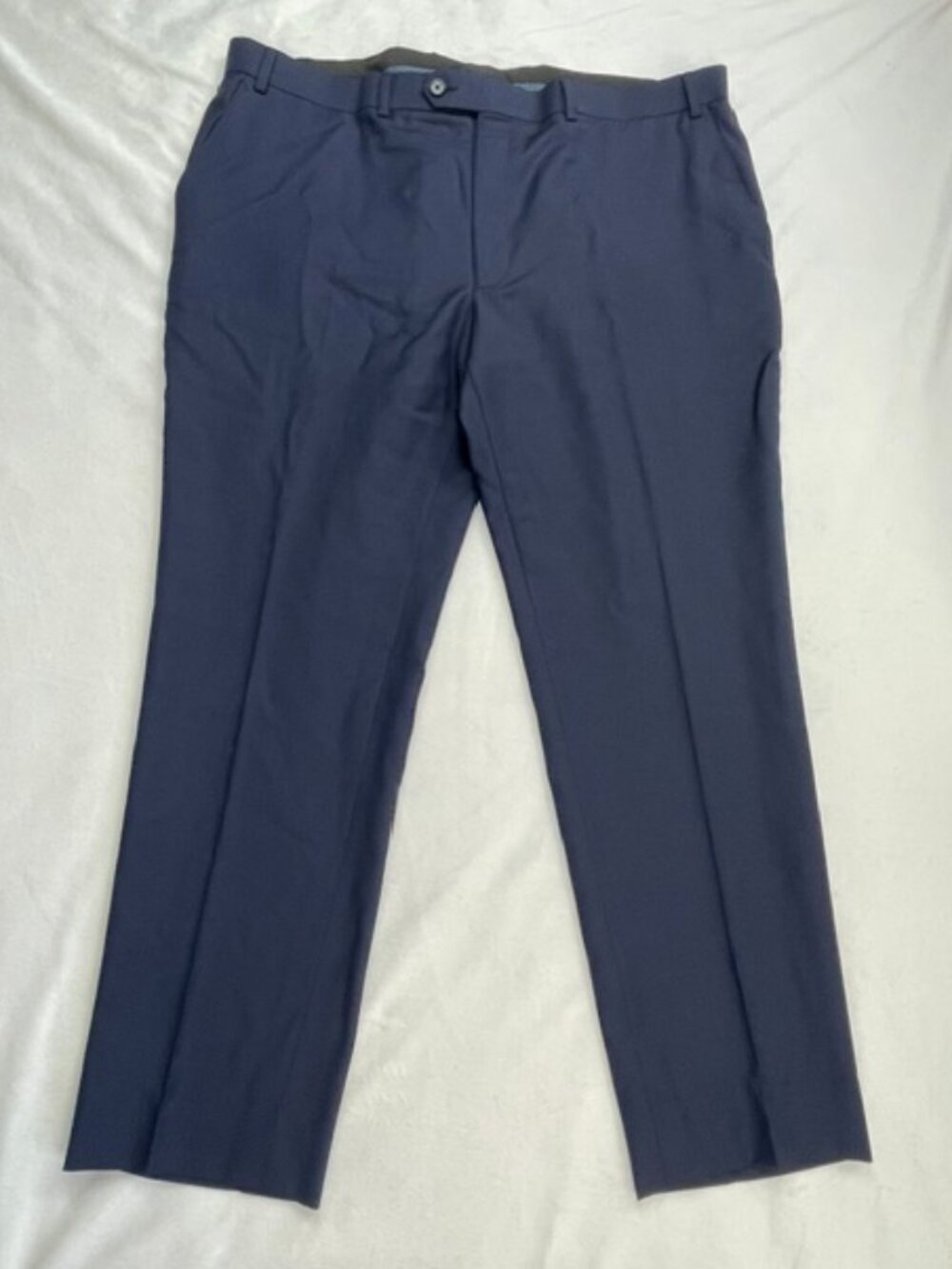 Lauren Ralph Lauren Men's Flat Front Dress Pants, Blue Navy, Size 40R